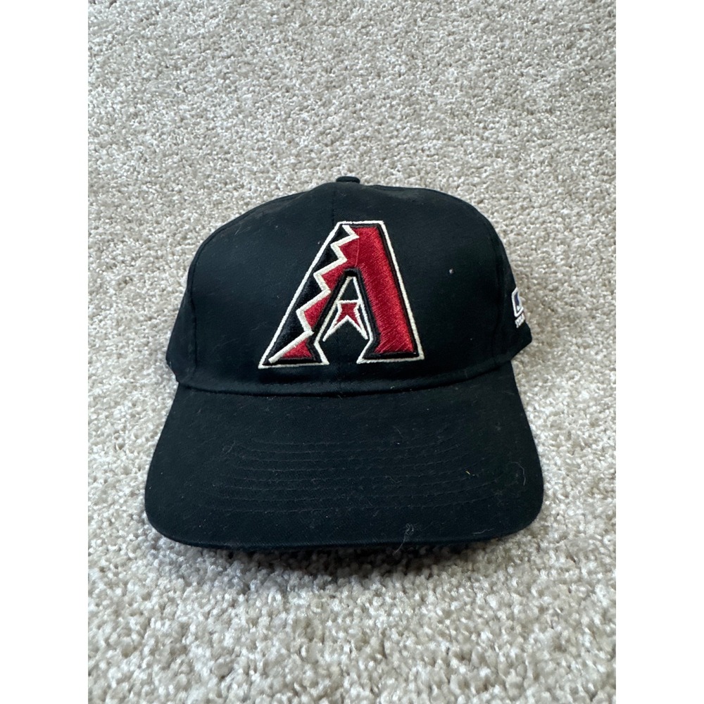 Arizona Diamondbacks MLB Baseball Hat OC Sports Black Red Adjustable Cap OSFM